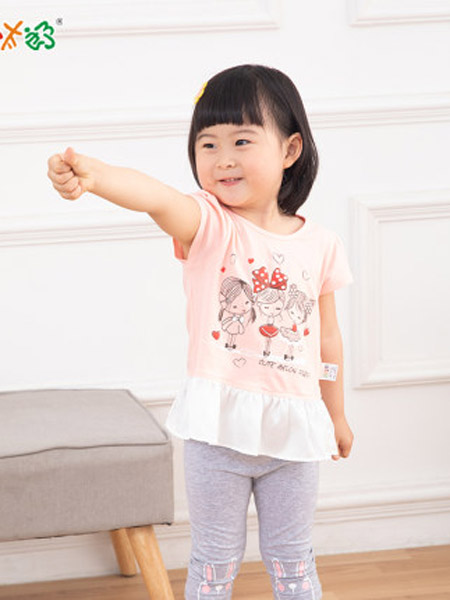 西瓜太郎童装品牌女童可爱短袖t恤新款2020西瓜太郎童装洋气可爱上衣韩版女宝宝3