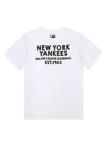MLBKIDS潮牌童装童装品牌2020春夏男女童字母印花NY短袖运动棉质T恤