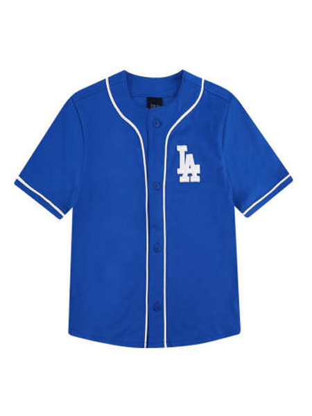 MLBKIDS潮牌童装童装品牌2020春夏男女童NY队标短袖运动圆领棒球衫