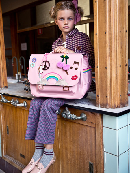 Qtools婴童用品粉色包儿童行李书包