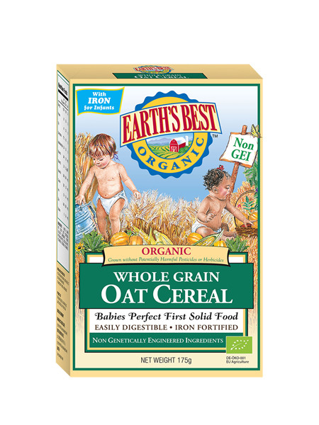 Earths best婴儿食品有机全谷物燕麦粉（6个月或以上）