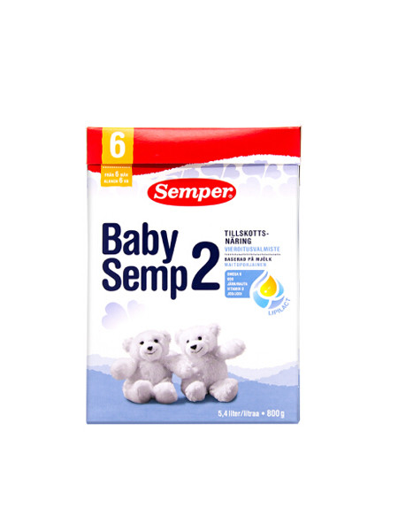 Semper婴儿食品婴幼儿奶粉 2段(6-9月) 800g/盒