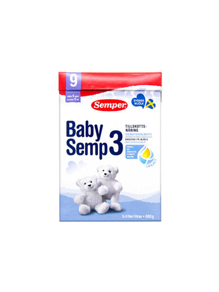 Semper婴儿食品婴幼儿奶粉 3段(9个月以上) 800g/盒