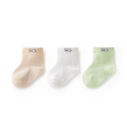 金旭童装品牌婴儿袜子夏季薄款纯棉 0-6个月新生儿袜子初生婴儿袜宝宝袜子短袜
