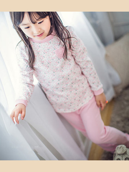 盛凯·安琪童装品牌2020春圆领粉色长裤