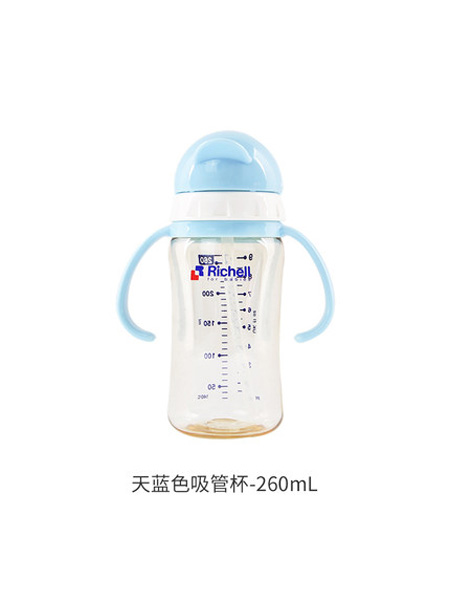 婴童用品Richellppsu儿童吸管杯防摔学饮杯宝宝水杯婴儿吸管奶瓶