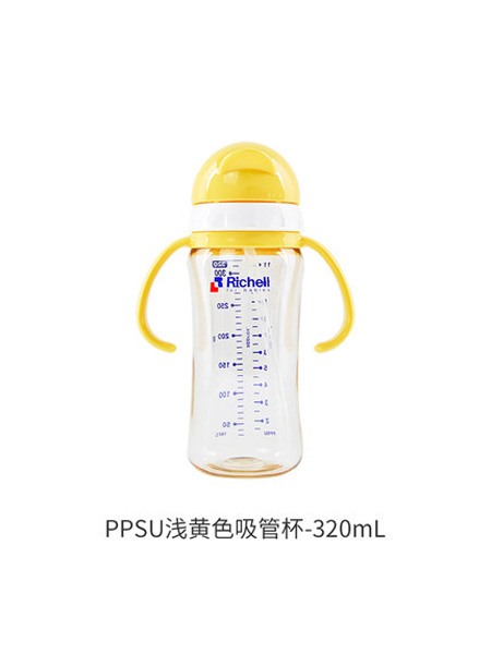 婴童用品Richellppsu儿童吸管杯防摔学饮杯宝宝水杯婴儿吸管奶瓶