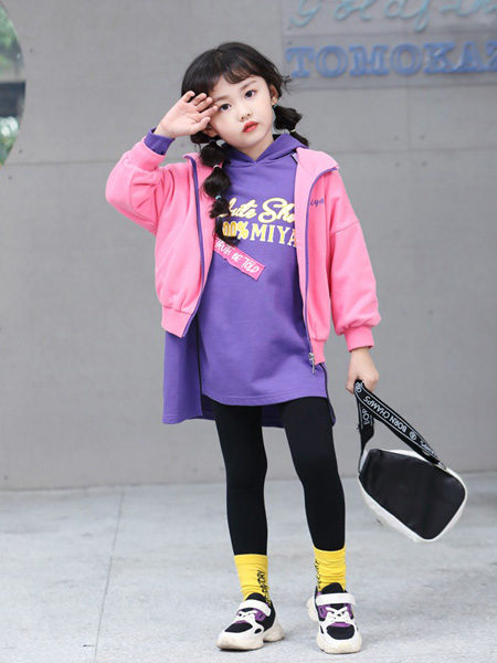 玛玛米雅童装品牌2020秋冬粉色短外套