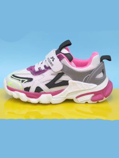 卡丁童鞋品牌2020秋冬紫粉色运动鞋