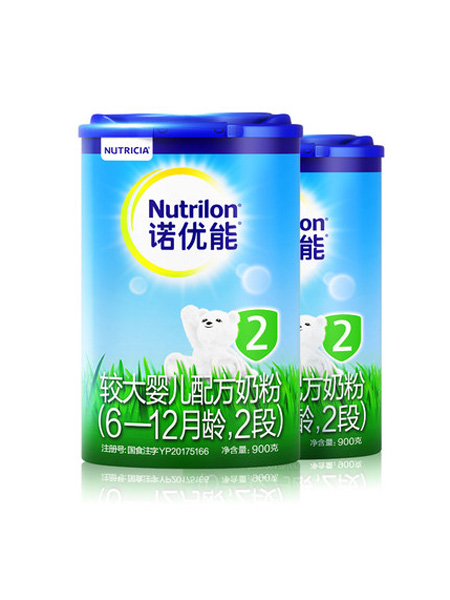 诺优能婴儿食品Nutrilon诺优能奶粉2段双罐6-12月龄配方原装进口牛栏