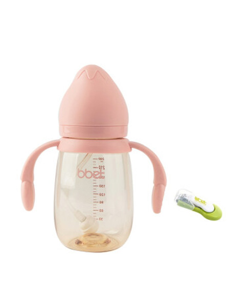 巴比象婴童用品巴比象（bbet）宝宝奶瓶PPSU耐摔婴儿奶瓶宽口径新生儿防胀气奶瓶正品 罗曼粉90ml（适合0-3个月新生儿）