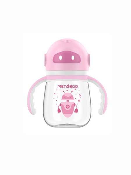 婴童用品机器人PPSU奶瓶 粉色