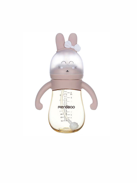 婴童用品兔子PPSU奶瓶 粉色