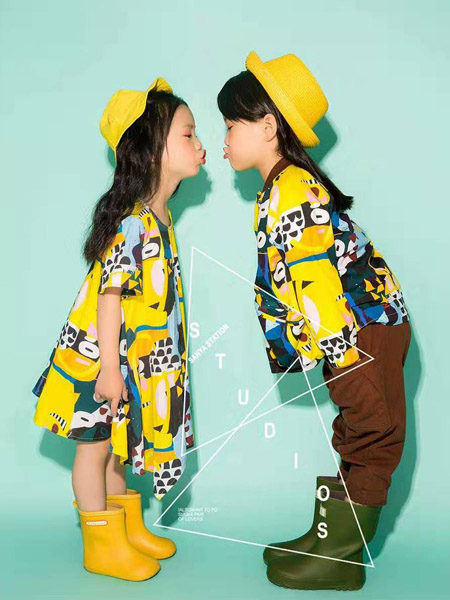 NNE&KIKI童装品牌2020春夏黄色连衣裙