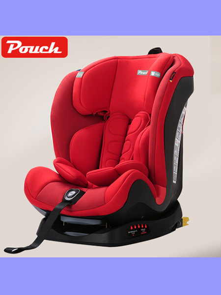 帛琦婴童用品Pouch安全座椅儿童汽车宝宝儿童安全座椅9个月-12岁isofix硬接口