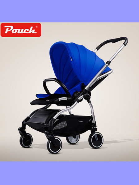 帛琦婴童用品Pouch婴儿推车超轻便可坐可躺便携式四轮避震折叠婴儿车手推车