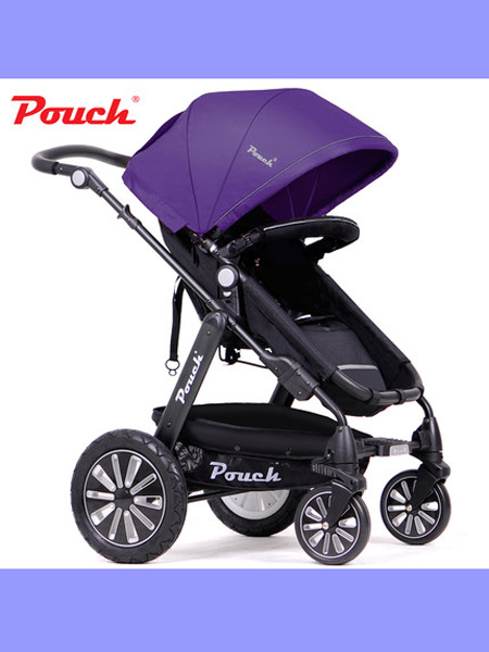 帛琦婴童用品Pouch婴儿推车婴儿车轻便折叠可坐可躺高景观宝宝推车折叠婴儿车