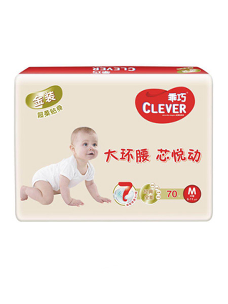婴童用品金装纸尿裤M码70片（6~11kg)