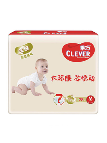 婴童用品金装纸尿裤M码28片（6~11kg)