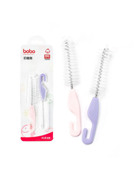 乐儿宝婴童用品乐儿宝(bobo)奶嘴刷 尼龙软毛奶嘴清洗清洁刷子 2件装