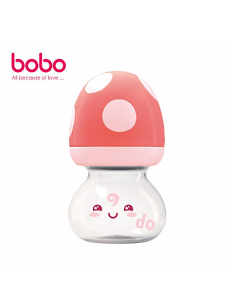 乐儿宝婴童用品乐儿宝(bobo)奶瓶 新生儿婴儿宝宝小孩宽口径仿真母乳玻璃奶瓶 抗摔防胀气防呛 高硼硅玻璃 蘑菇新生优晶瓶 橙色80ml