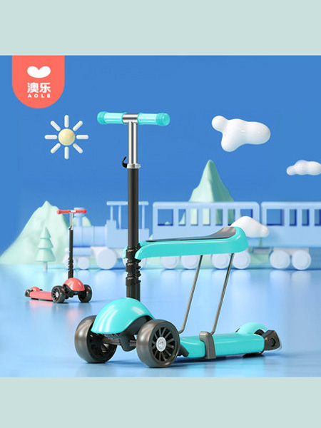 婴童用品儿童滑板车1-3岁女初学者滑滑车男孩踏板2岁溜溜车宝宝车轮