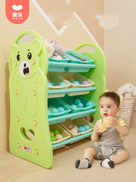婴童用品儿童玩具收纳架子置物架 多层储物柜幼儿园宝宝书架大容量