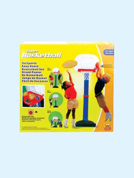 婴童玩具彩盒小篮球架