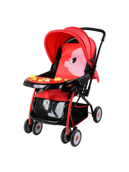 婴童用品 709婴儿推车轻便双向推行婴儿车可坐可躺可折叠 透气全罩音乐餐盘 7