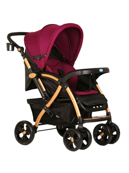 婴童用品 婴儿推车可坐躺多功能轻便婴儿车高景观儿童宝宝双向推车