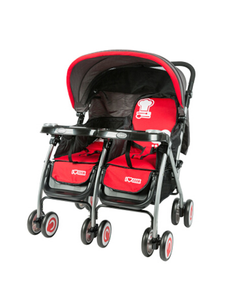 婴童用品 703A双胞胎婴儿推车双向推行 可平躺折叠宝宝手推车双人推车稳重牢固