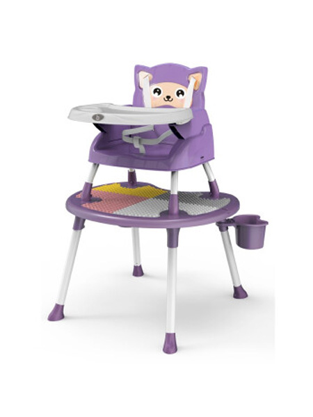 宝宝好婴童用品宝宝好QH2餐椅多功能百变益智餐椅积木桌便携式高矮餐椅组合型积木桌