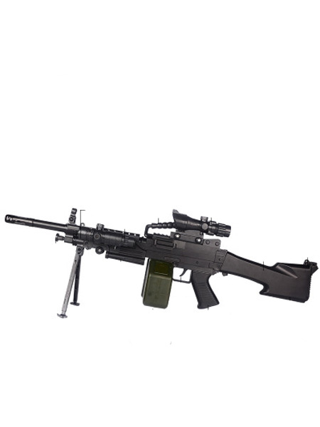 婴童玩具洛臣手自一体M249大菠萝下供水弹枪大儿童玩具大容量机关枪连扫玩