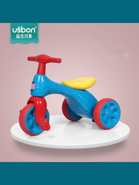 益生贝美婴童用品儿童三轮车2周岁宝宝脚踏车小孩轻便手推车滑行车幼童简易自行车