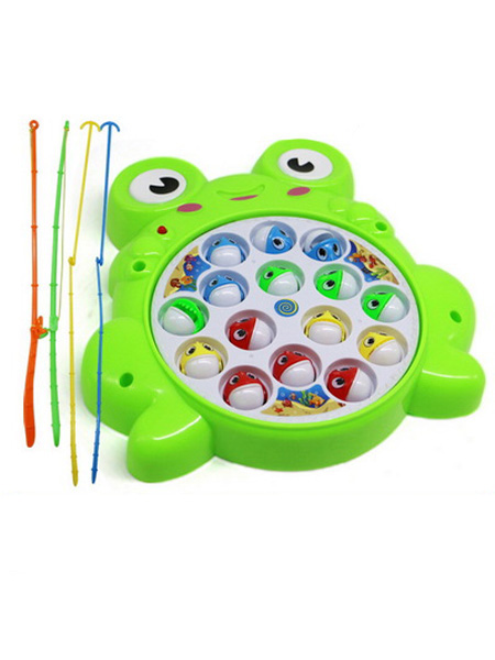 烨星玩具婴童玩具儿童磁性恐龙钓鱼台电动音乐灯光旋转钓鱼玩具益智互动钓鱼盘玩具