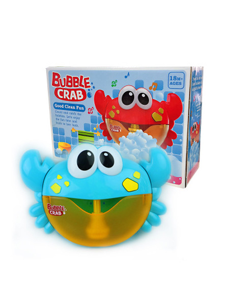 烨星玩具婴童玩具韩国螃蟹泡泡机玩具电动音乐洗澡沐浴伴侣吐泡泡蟹创意玩具