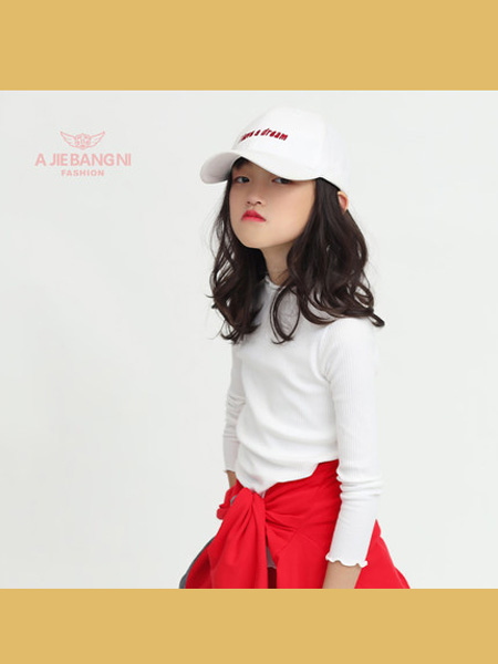 阿杰邦尼童装品牌2020阿杰邦尼2020Q春秋装女童弹力修身打底衫长袖T恤衫