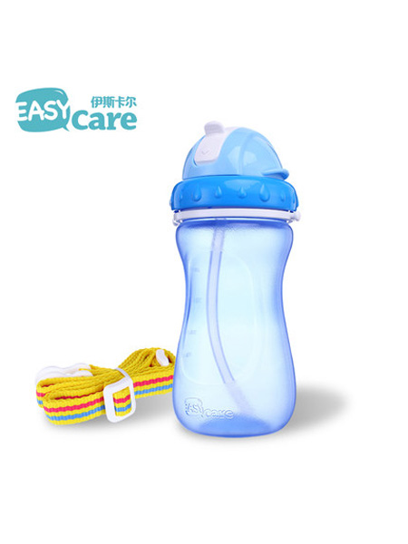 婴童用品easycare安全儿童水壶婴儿吸管杯防漏喝水杯宝宝学饮杯