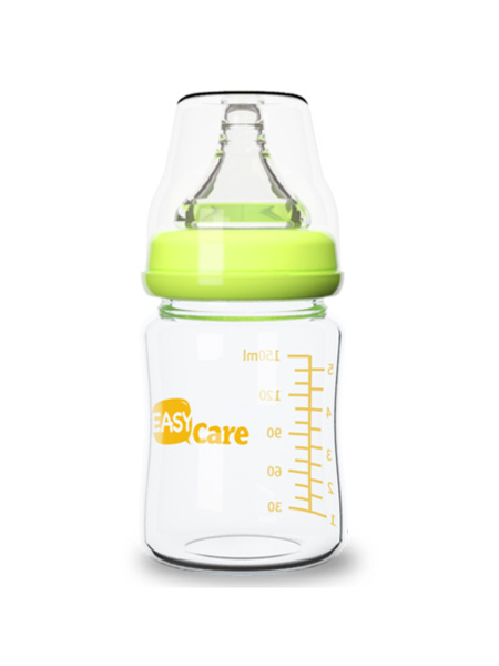 婴童用品easycare 新生儿玻璃奶瓶宽口径防胀气防呛奶瓶初生婴儿