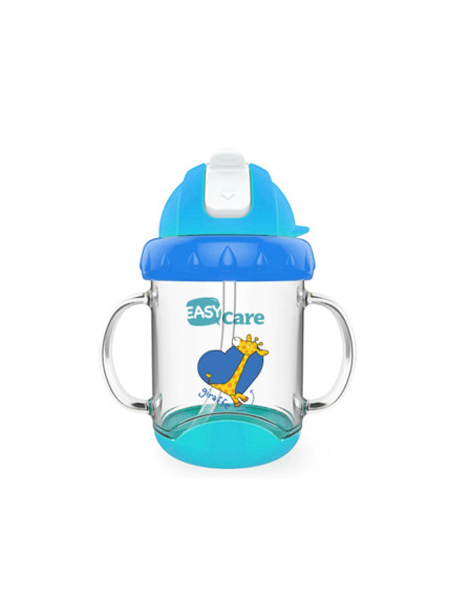 伊斯卡尔婴童用品easycare伊斯卡尔婴儿学饮杯宝宝吸管杯儿童喝水杯带吸管手柄水杯