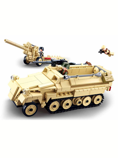 快乐小鲁班婴童玩具逆境重生-SDKFZ251半坦克