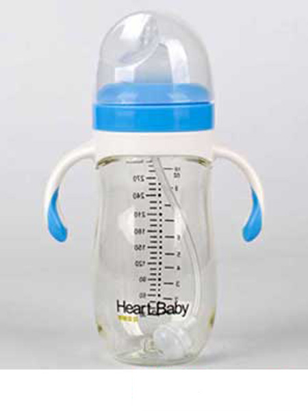亨特贝贝婴童用品亨特贝贝宽口PPSU210ml蓝色奶瓶带手柄