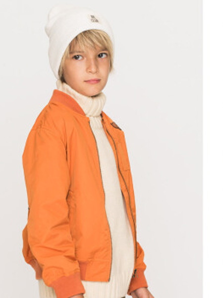 AKCLUBKIDS童装品牌2020秋冬橙色橙色外套