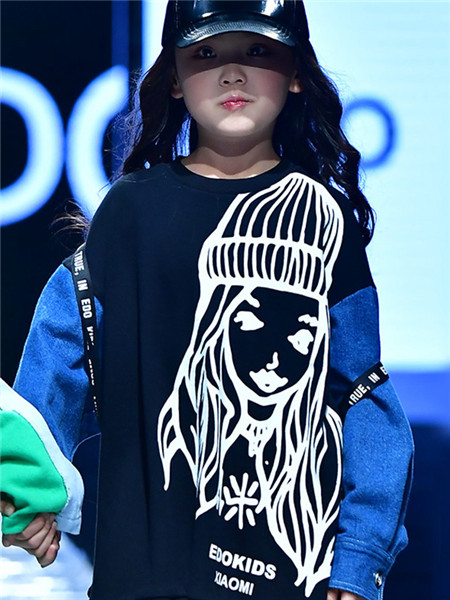 edo KIDS一度童装品牌2020秋冬嘻哈印花T恤