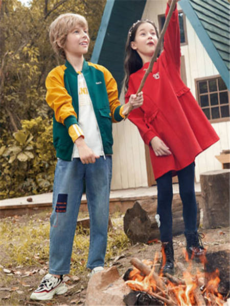 铅笔俱乐部童装品牌2020秋冬红色衬衫