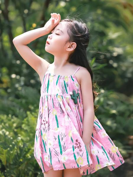 熙熙Ceicei童装品牌2020春夏清凉吊带连衣裙