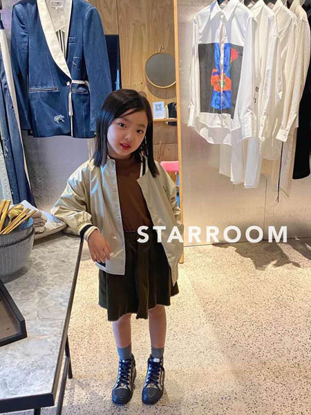 starroom童装品牌2020秋冬纯色休闲外套