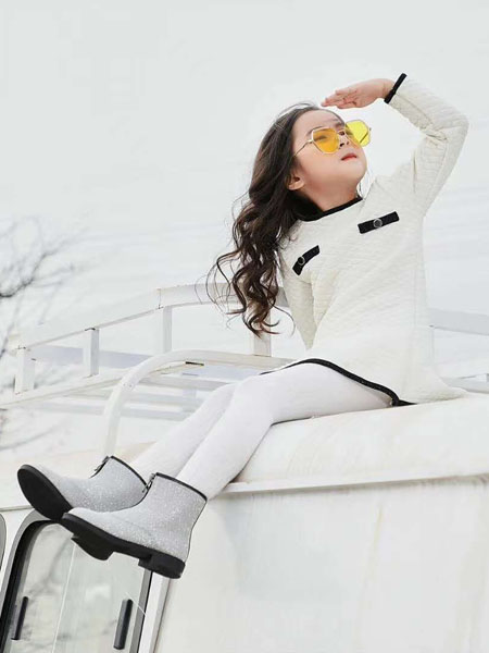 吉象路童鞋品牌2020秋冬白色高帮童鞋