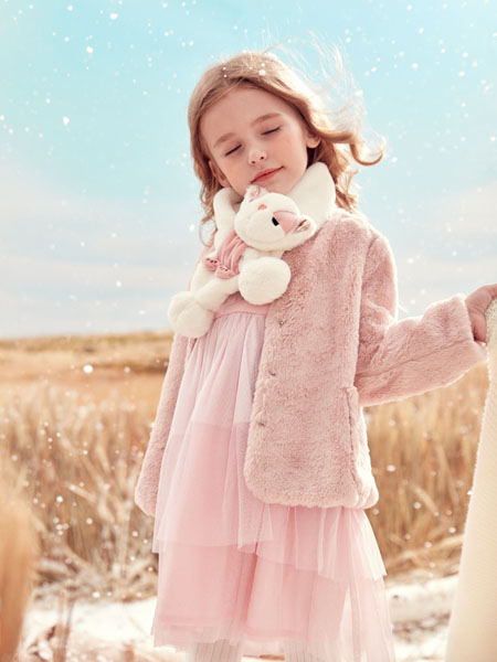蒙蒙摩米 Mes amis童装品牌2020冬季粉色套装