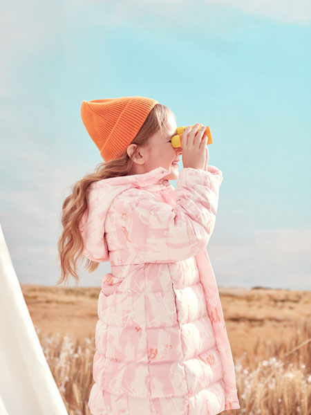 蒙蒙摩米 Mes amis童装品牌2020冬季粉色长款外套
